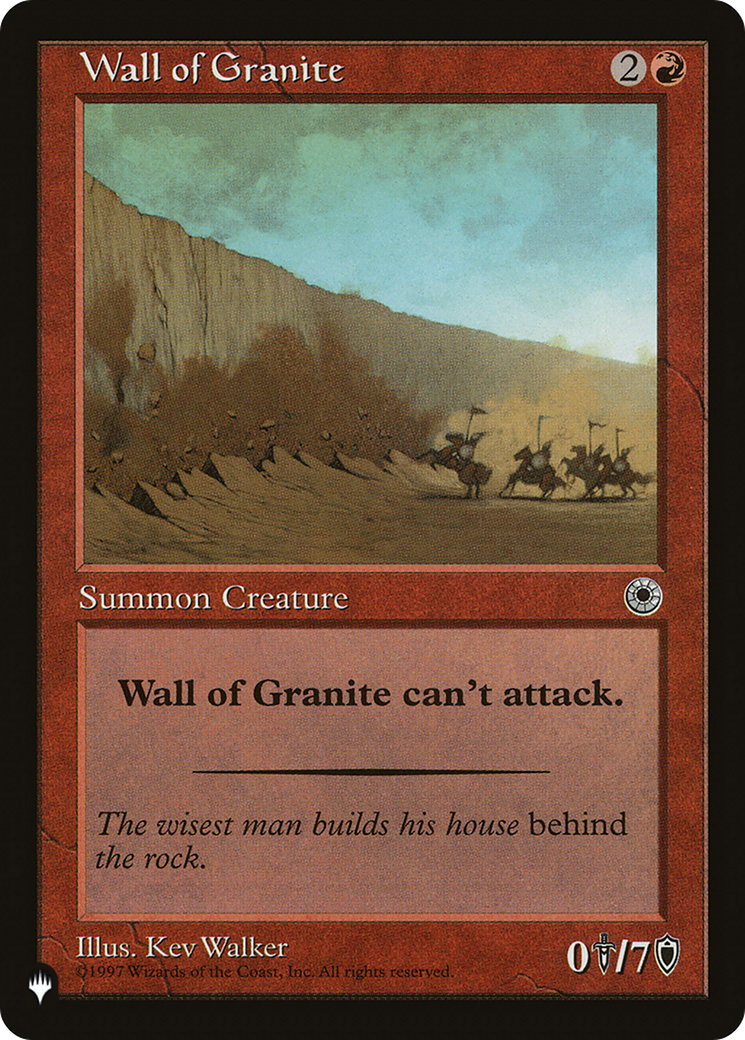 Image of Wall of Granite [The List]