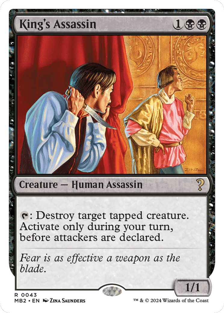 Image of King's Assassin (White Border) [Mystery Booster 2]