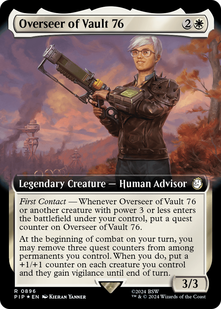 Image of Overseer of Vault 76 (Extended Art) (Surge Foil) [Fallout]