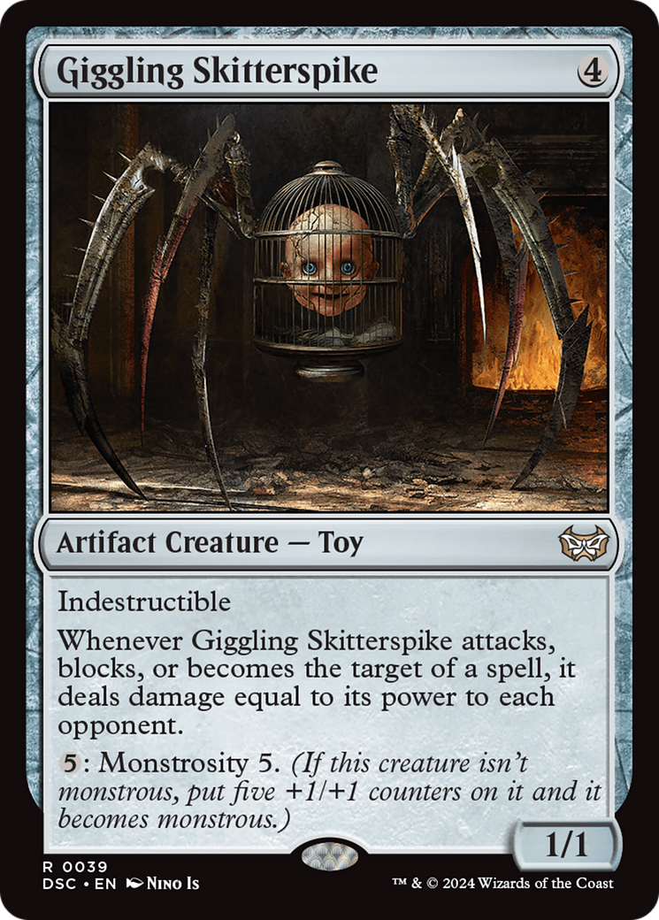 Image of Giggling Skitterspike [Duskmourn: House of Horror Commander]