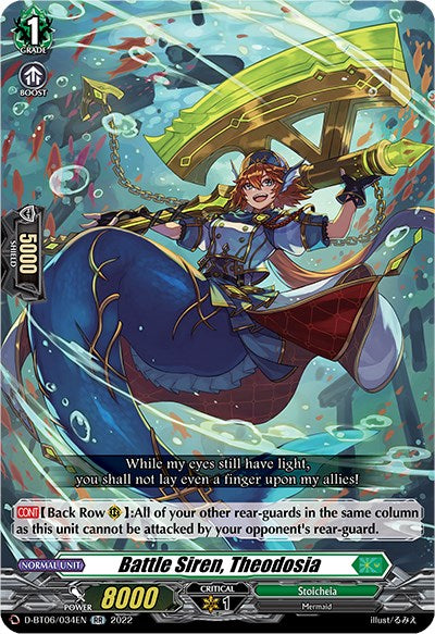 Image of Battle Siren, Theodosia (D-BT06/034EN) [Blazing Dragon Reborn]