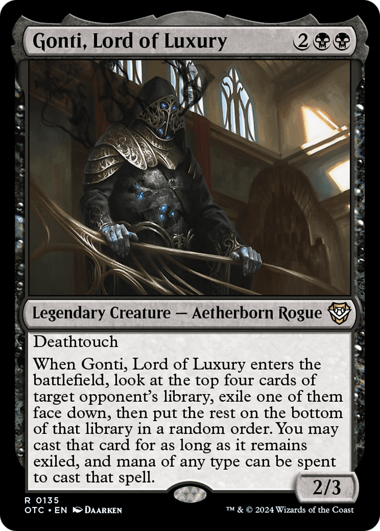 Image of Gonti, Lord of Luxury [Outlaws of Thunder Junction Commander]