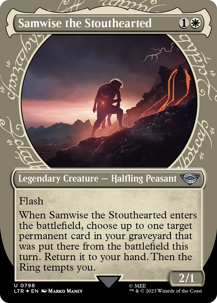 Image of Samwise the Stouthearted (Showcase) (Surge Foil) [The Lord of the Rings: Tales of Middle-Earth]