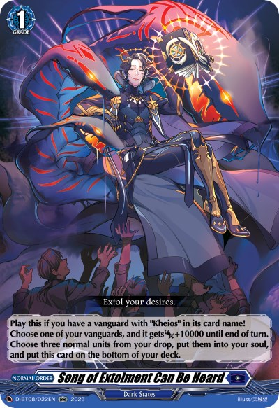 Image of Song of Extolment Can Be Heard (D-BT08/022EN) [Minerva Rising]