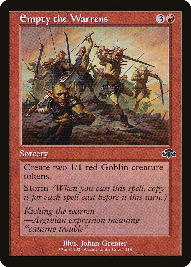 Image of Empty the Warrens (Retro) [Dominaria Remastered]
