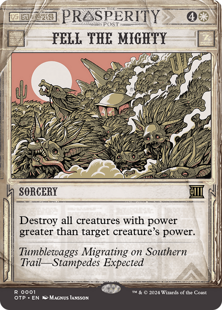 Image of Fell the Mighty [Outlaws of Thunder Junction: Breaking News]