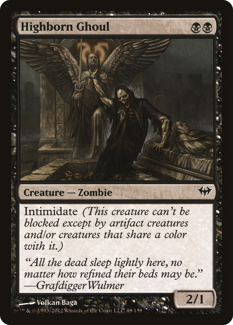 Image of Highborn Ghoul [Dark Ascension]