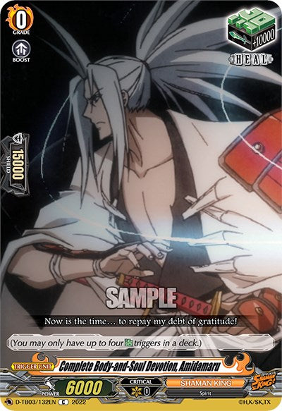 Image of Complete Body-and-Soul Devotion, Amidamaru (D-TB03/132EN) [Shaman King]
