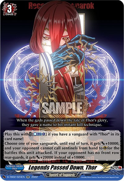 Image of Legends Passed Down, Thor (D-TB02/024EN) [Record of Ragnarok]
