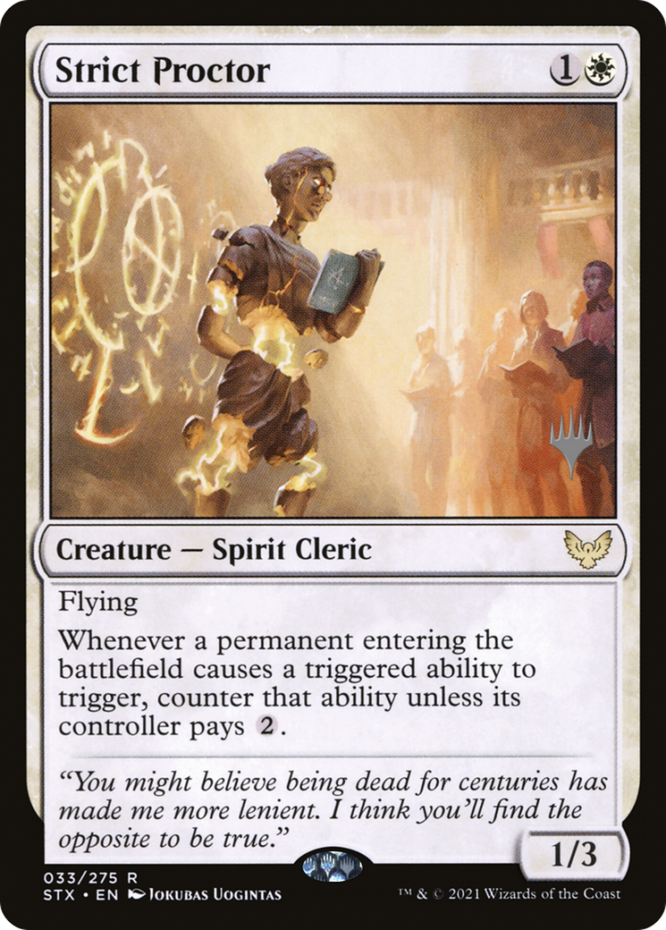 Image of Strict Proctor (Promo Pack) [Strixhaven: School of Mages Promos]