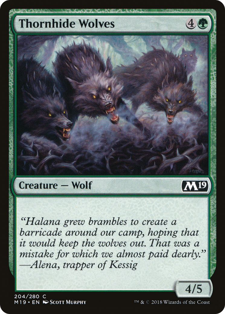 Image of Thornhide Wolves [Core Set 2019]