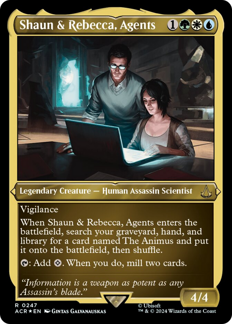 Image of Shaun & Rebecca, Agents (Foil Etched) [Assassin's Creed]