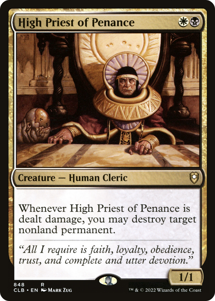 Image of High Priest of Penance [Commander Legends: Battle for Baldur's Gate]