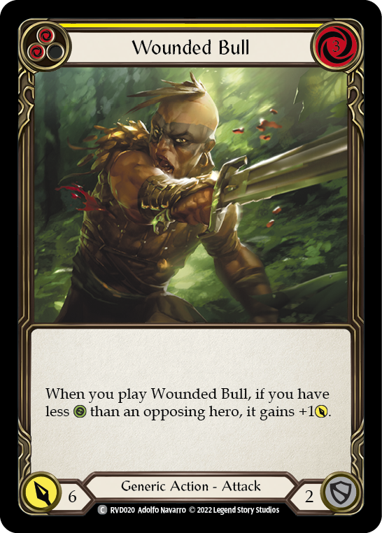 Image of Wounded Bull (Yellow) [RVD020] (Classic Battles: Rhinar vs Dorinthea)