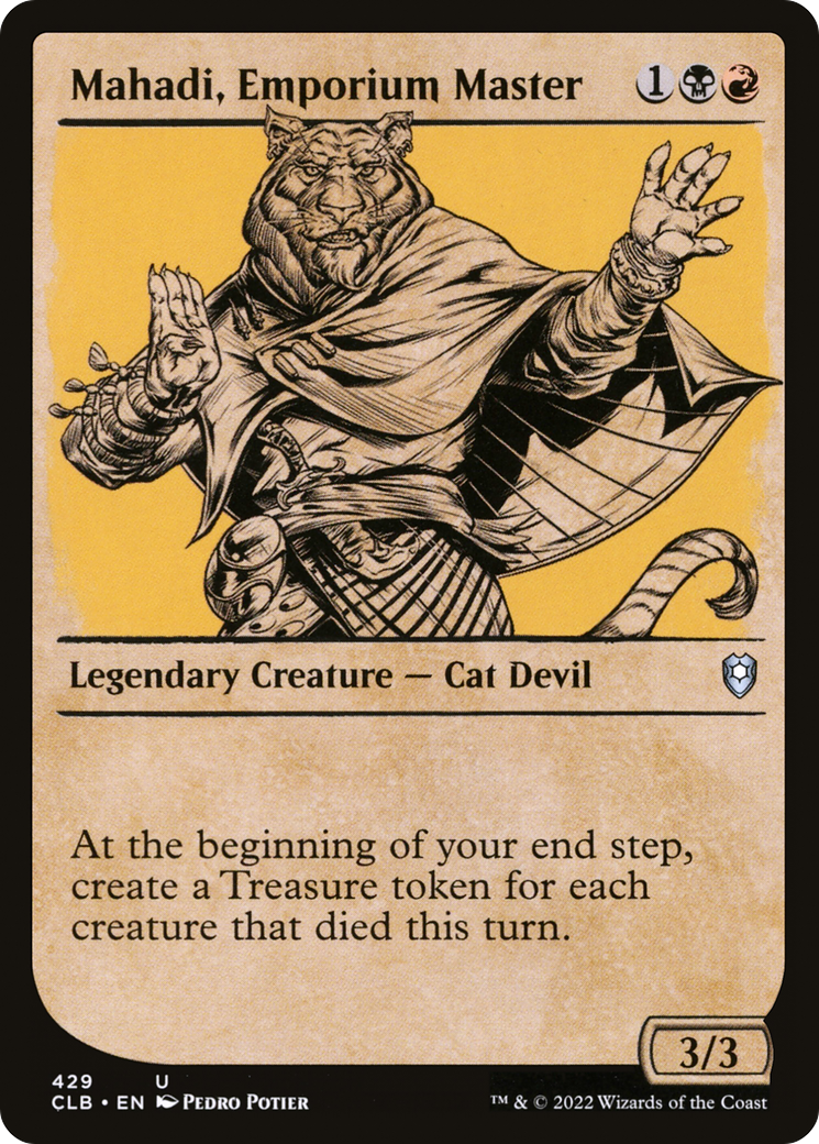 Image of Mahadi, Emporium Master (Showcase) [Commander Legends: Battle for Baldur's Gate]