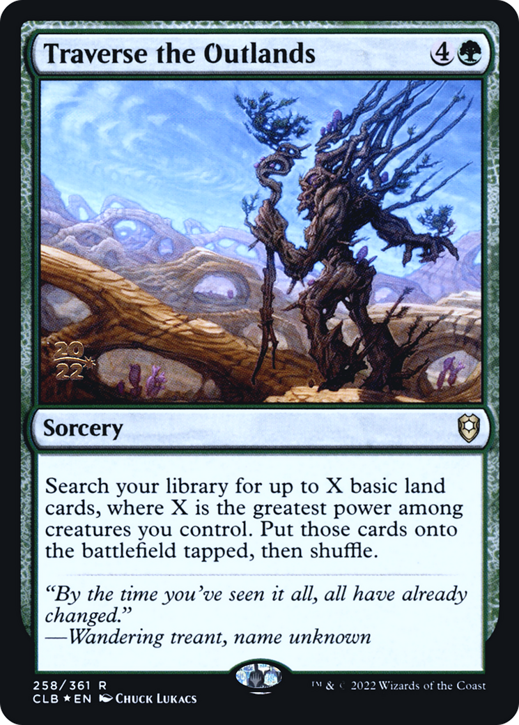 Image of Traverse the Outlands [Commander Legends: Battle for Baldur's Gate Prerelease Promos]