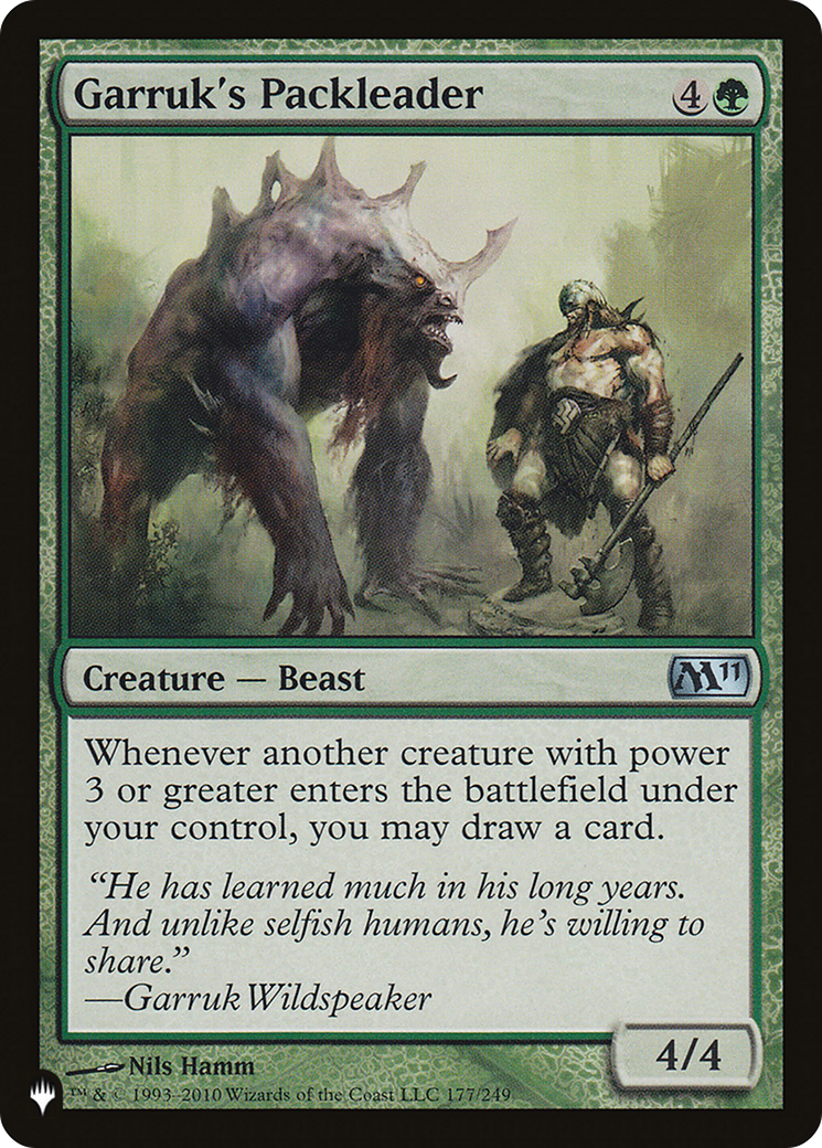 Image of Garruk's Packleader [The List]