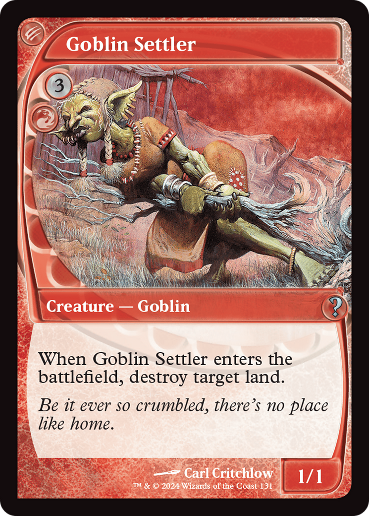 Image of Goblin Settler (Future Sight) [Mystery Booster 2]