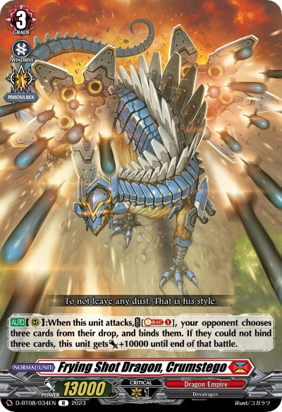 Image of Frying Shot Dragon, Crumstego (D-BT08/034EN) [Minerva Rising]