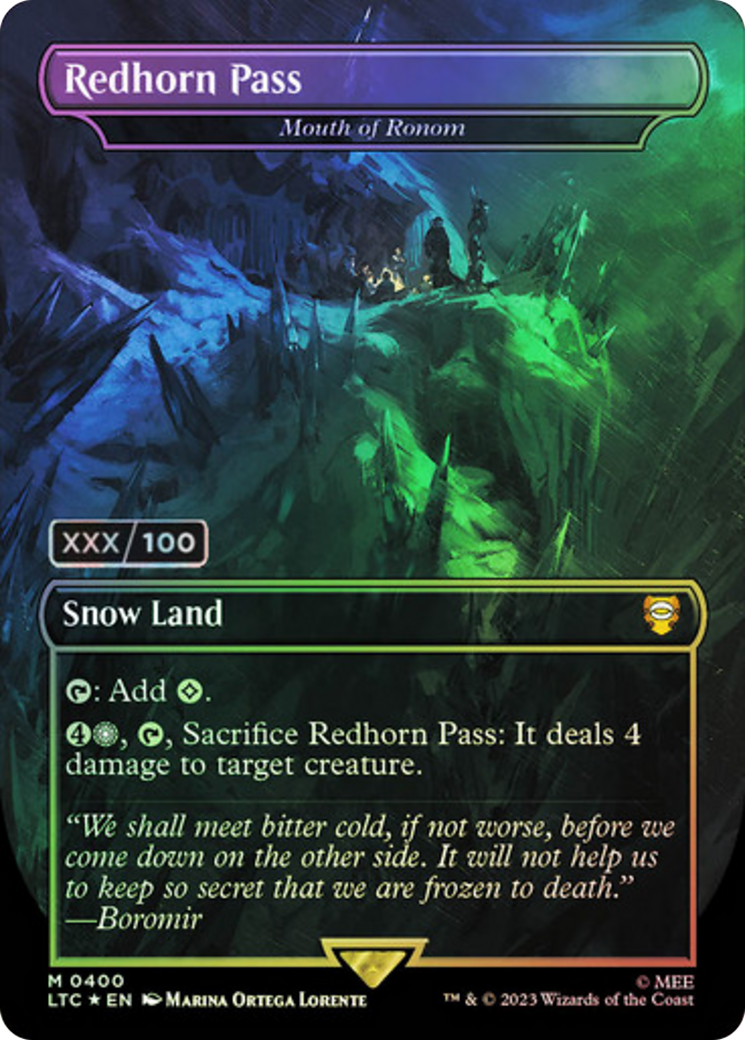 Image of Redhorn Pass - Mouth of Ronom (Serialized) [The Lord of the Rings: Tales of Middle-Earth Commander]