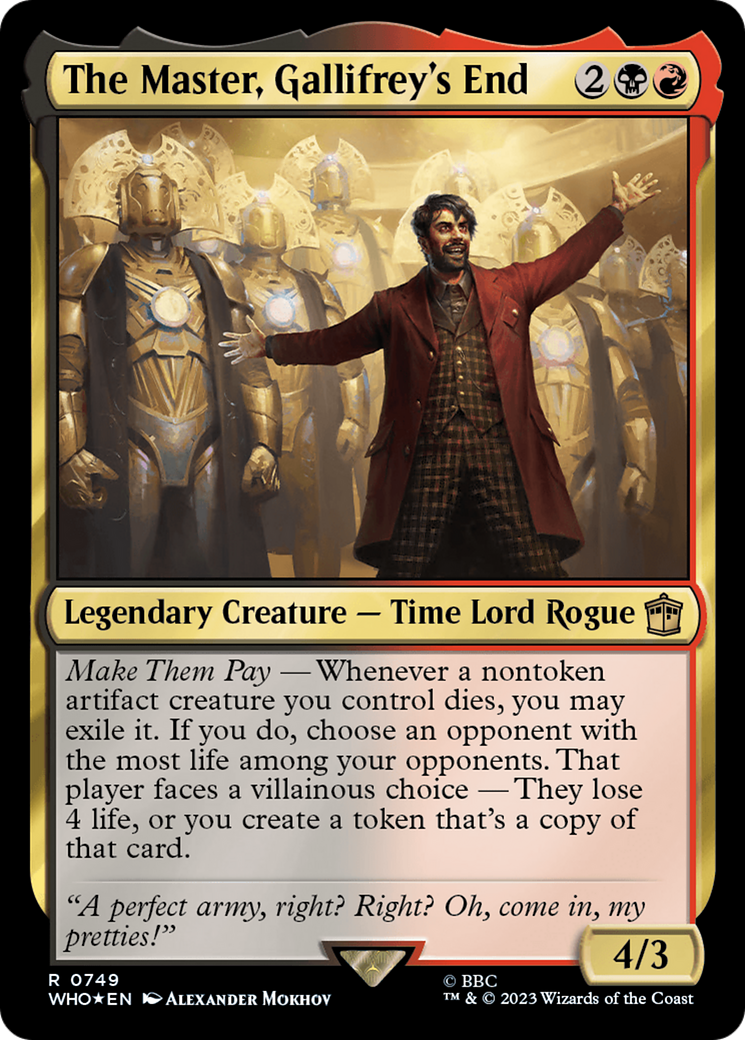 Image of The Master, Gallifrey's End (Surge Foil) [Doctor Who]