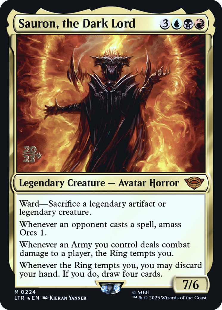 Image of Sauron, the Dark Lord [The Lord of the Rings: Tales of Middle-Earth Prerelease Promos]