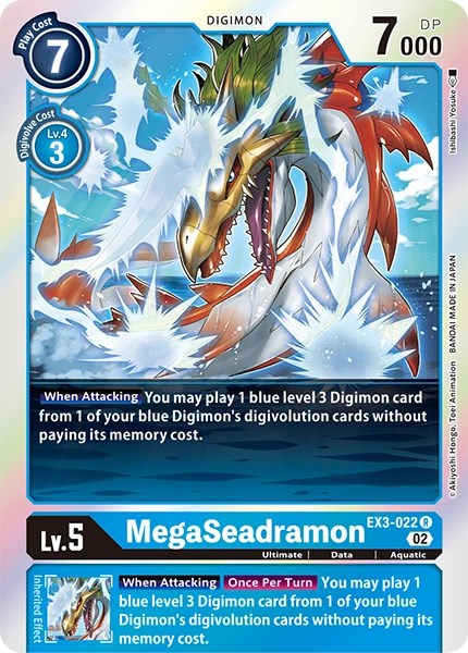 Image of MegaSeadramon [EX3-022] [Revision Pack Cards]
