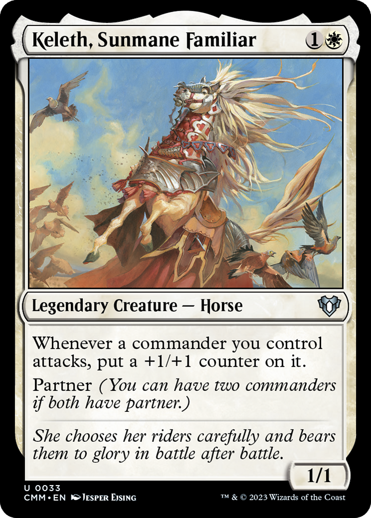Image of Keleth, Sunmane Familiar [Commander Masters]