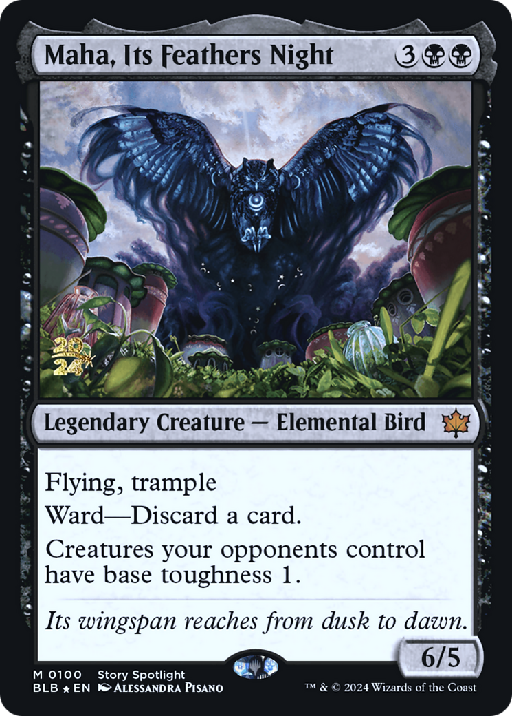 Image of Maha, Its Feathers Night [Bloomburrow Prerelease Promos]