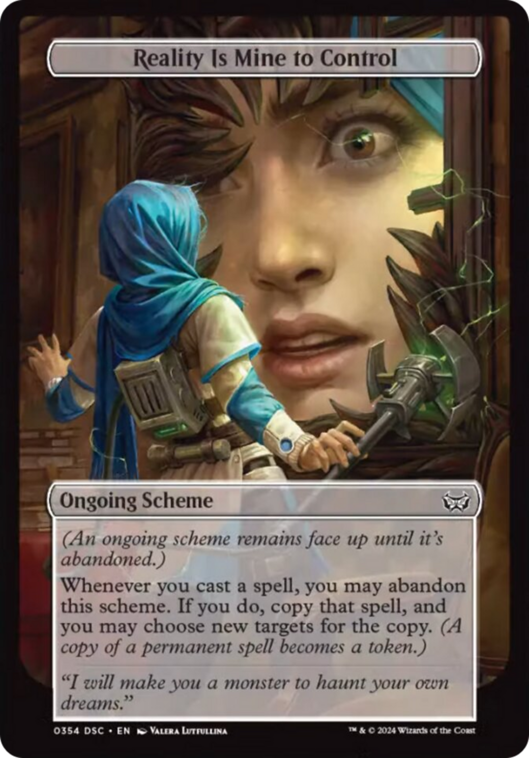 Image of Reality Is Mine to Control (Full Art) [Duskmourn: Archenemy]