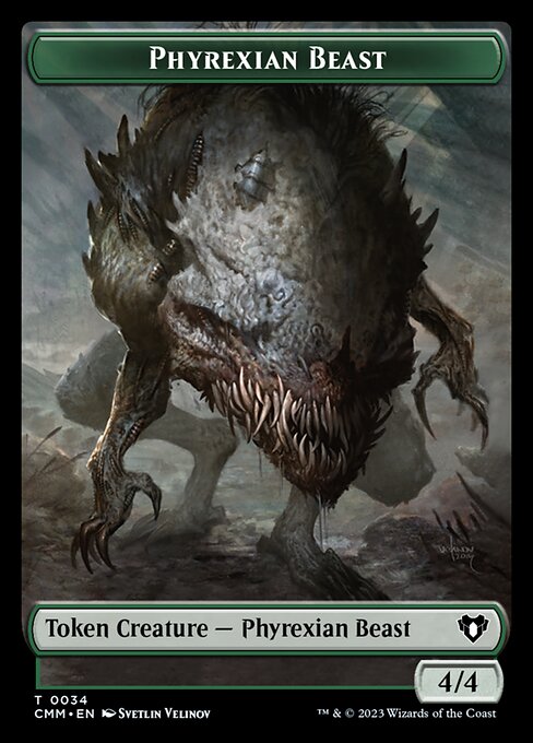 Image of Eldrazi Scion // Phyrexian Beast Double-Sided Token [Commander Masters Tokens]