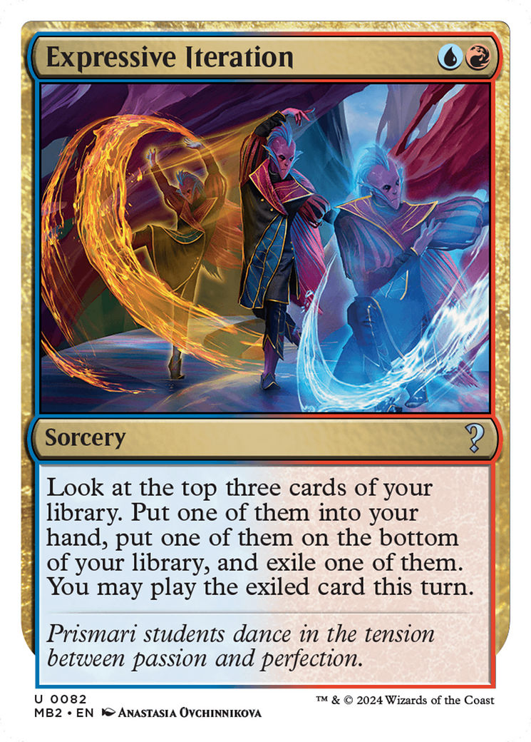 Image of Expressive Iteration (White Border) [Mystery Booster 2]