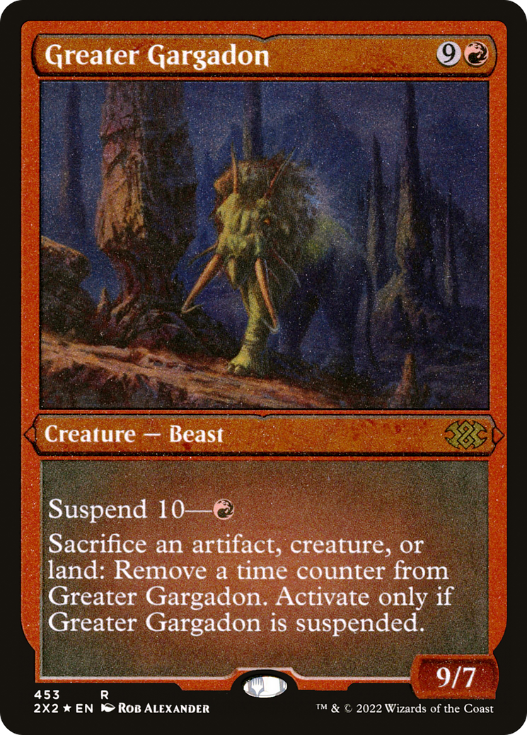 Image of Greater Gargadon (Foil Etched) [Double Masters 2022]