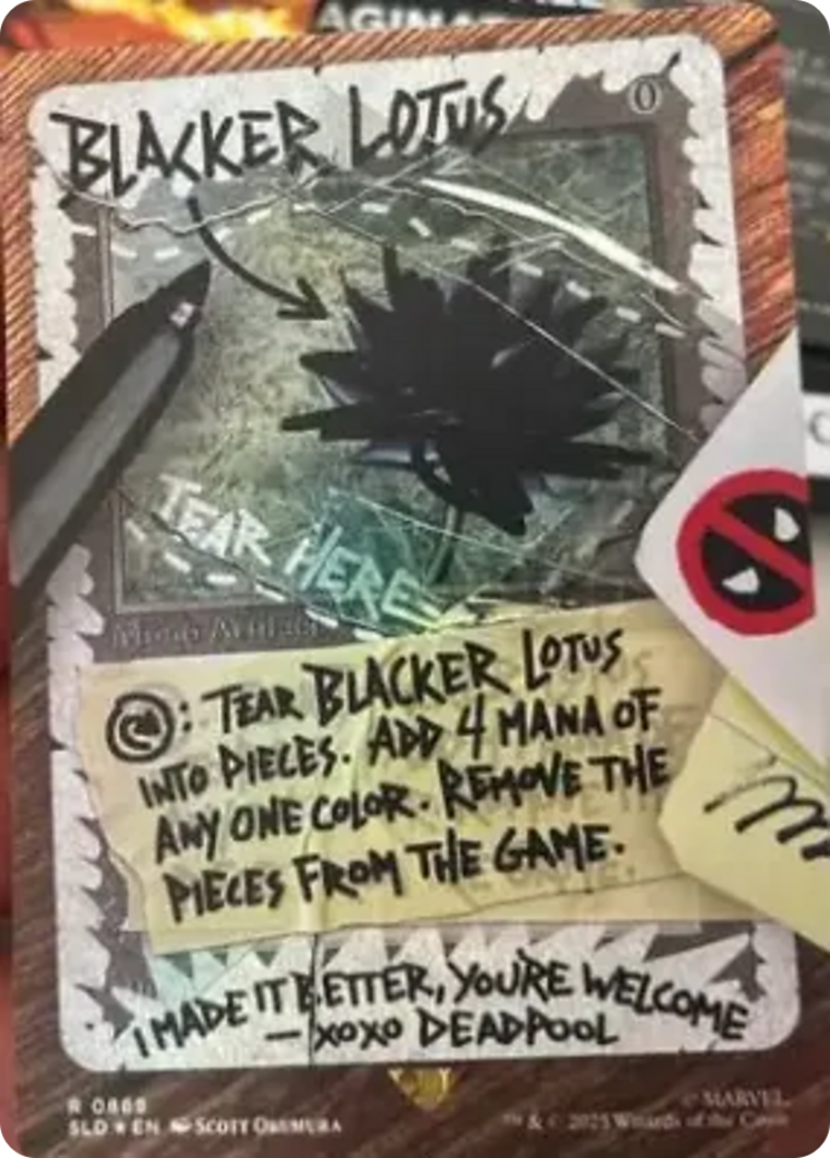 Image of Blacker Lotus (Rainbow Foil) [Secret Lair Drop Series]