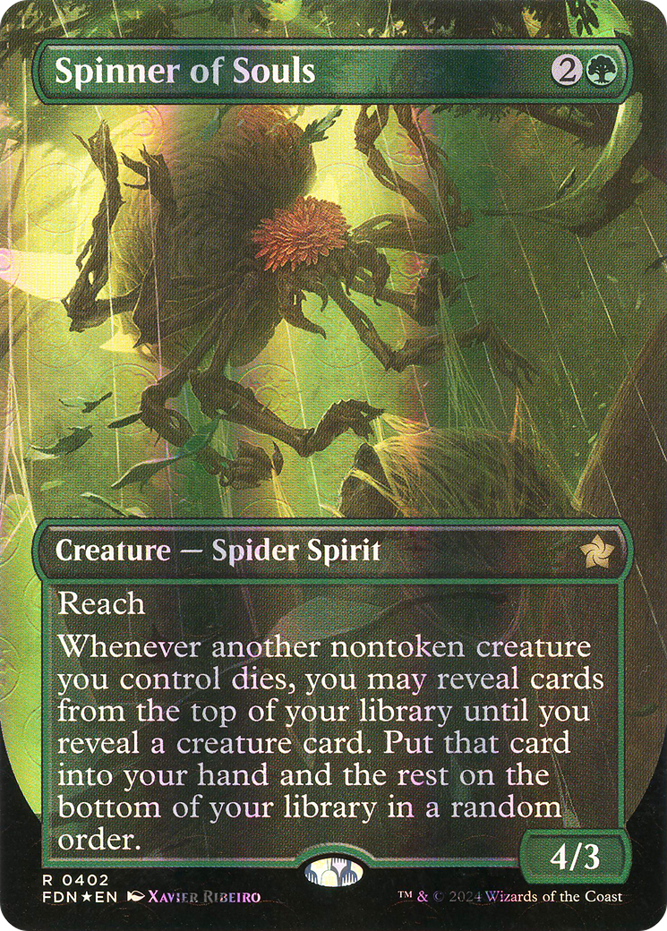 Image of Spinner of Souls (Borderless) (Mana Foil) [Foundations]