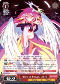 Image of Pride of Power, Jibril (NGL/S58-E056S SR) [No Game No Life]
