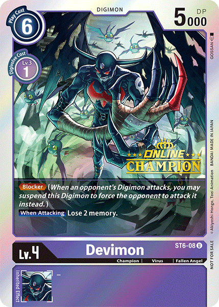 Image of Devimon [ST6-08] (Online Champion) [Starter Deck: Venomous Violet Promos]