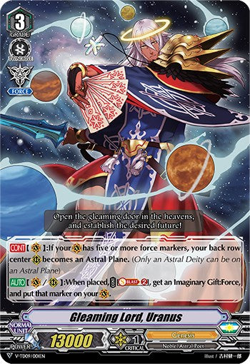 Image of Gleaming Lord, Uranus (V-TD09/001EN) [Shinemon Nitta]