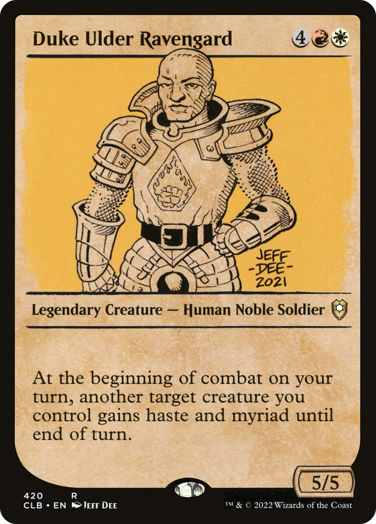 Image of Duke Ulder Ravengard (Showcase) [Commander Legends: Battle for Baldur's Gate]