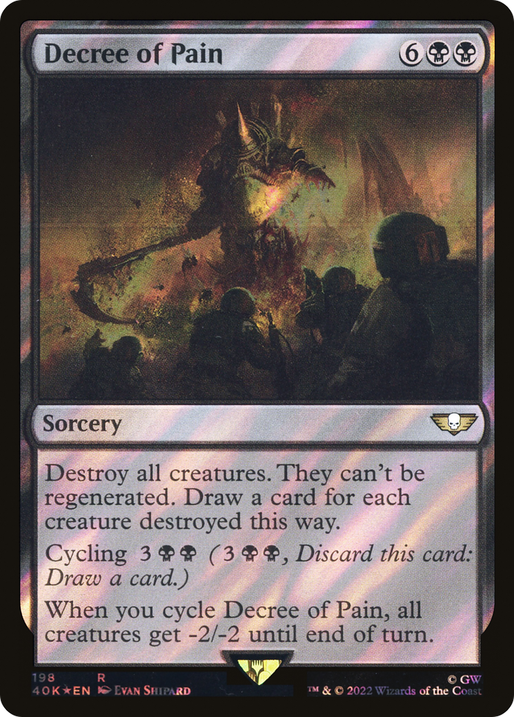 Image of Decree of Pain (Surge Foil) [Warhammer 40,000]
