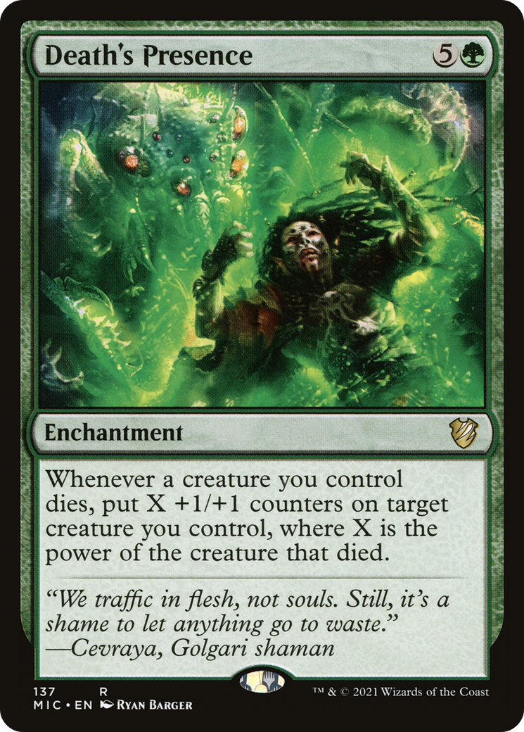 Image of Death's Presence [Innistrad: Midnight Hunt Commander]