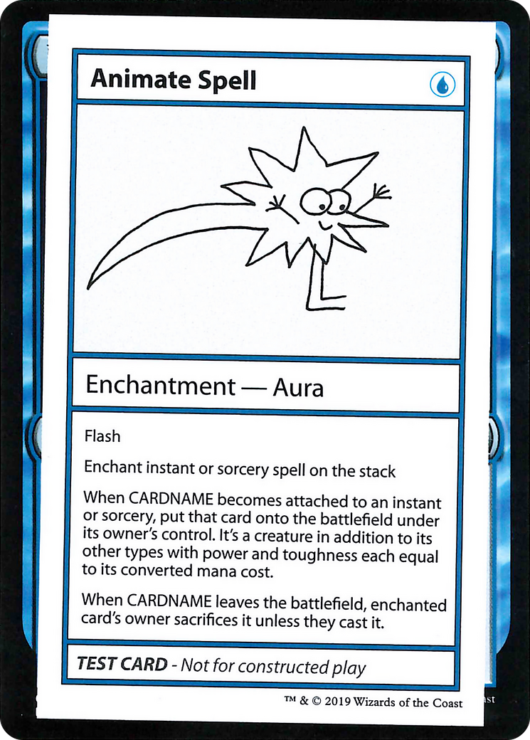 Image of Animate Spell (2021 Edition) [Mystery Booster Playtest Cards]