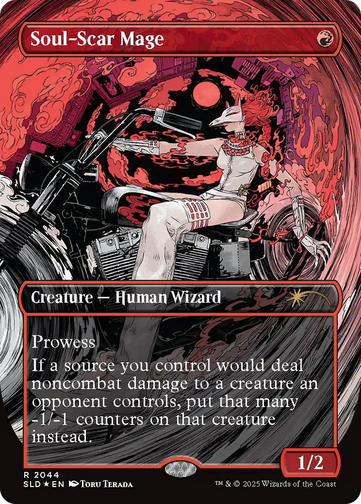 Image of Soul-Scar Mage (2044) (Raised Foil) [Secret Lair Drop Series]