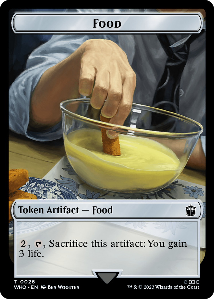 Image of Alien Angel // Food (0026) Double-Sided Token [Doctor Who Tokens]