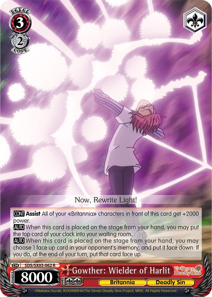 Image of Gowther: Wielder of Harlit (SDS/SX03-062 R) [The Seven Deadly Sins]