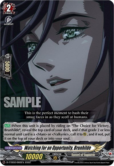 Image of Watching for an Opportunity, Brunhilde (D-TTD02/002EN) [Record of Ragnarok]
