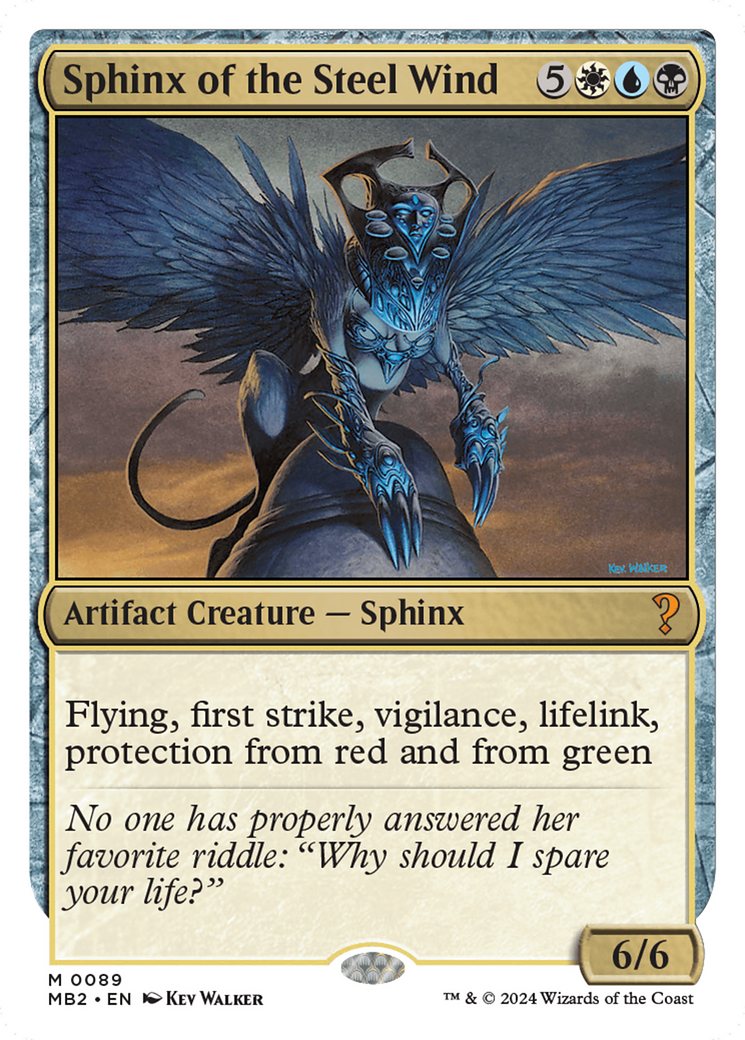Image of Sphinx of the Steel Wind (White Border) [Mystery Booster 2]