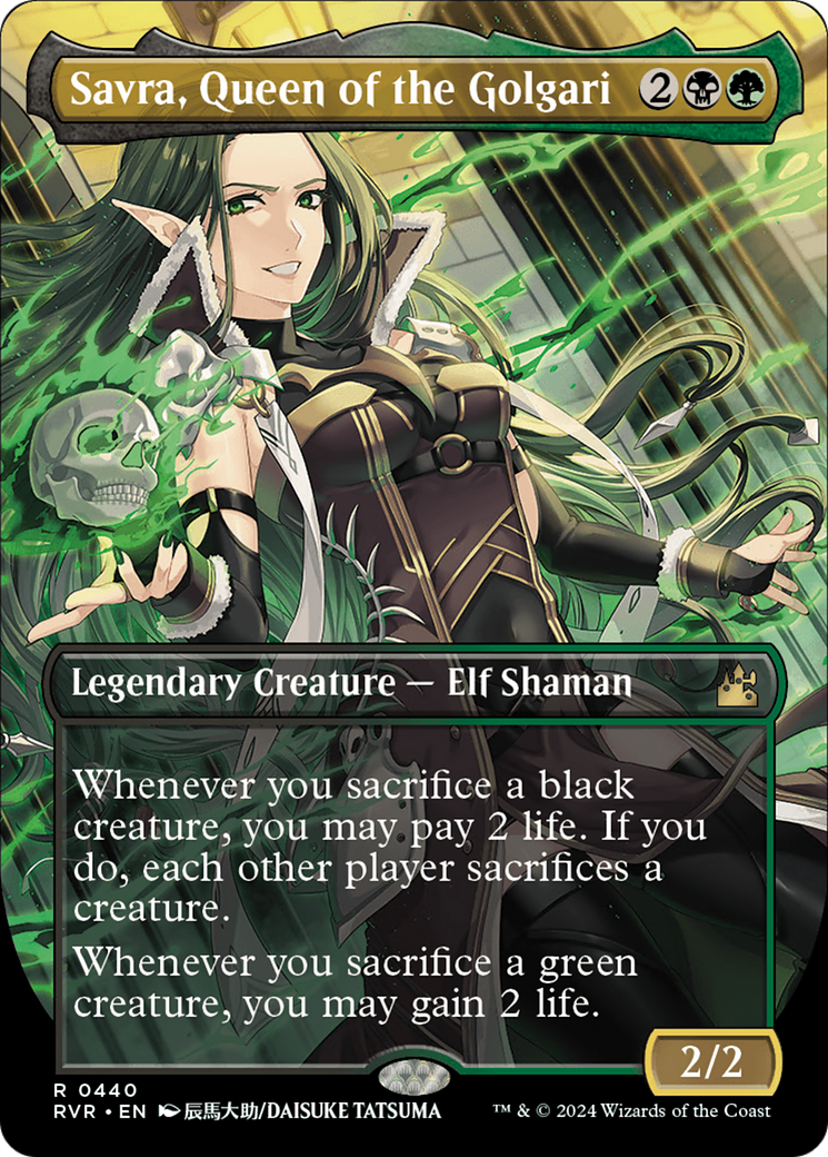 Image of Savra, Queen of the Golgari (Anime Borderless) [Ravnica Remastered]