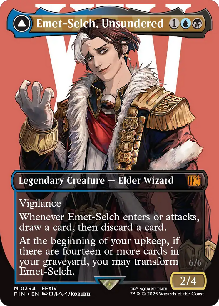 Image of Emet-Selch, Unsundered // Hades, Sorcerer of Eld (Borderless) [FINAL FANTASY]