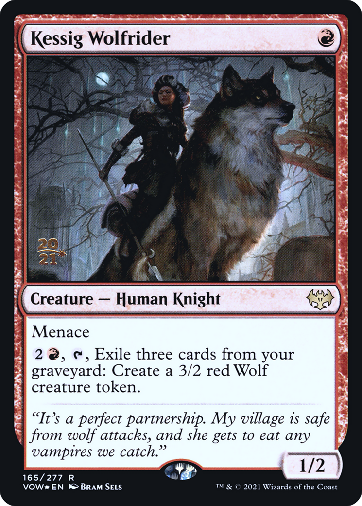 Image of Kessig Wolfrider [Innistrad: Crimson Vow Prerelease Promos]